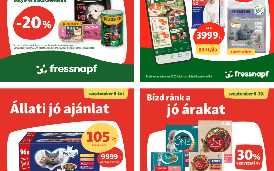 Fressnapf: Szeptemberi akciók